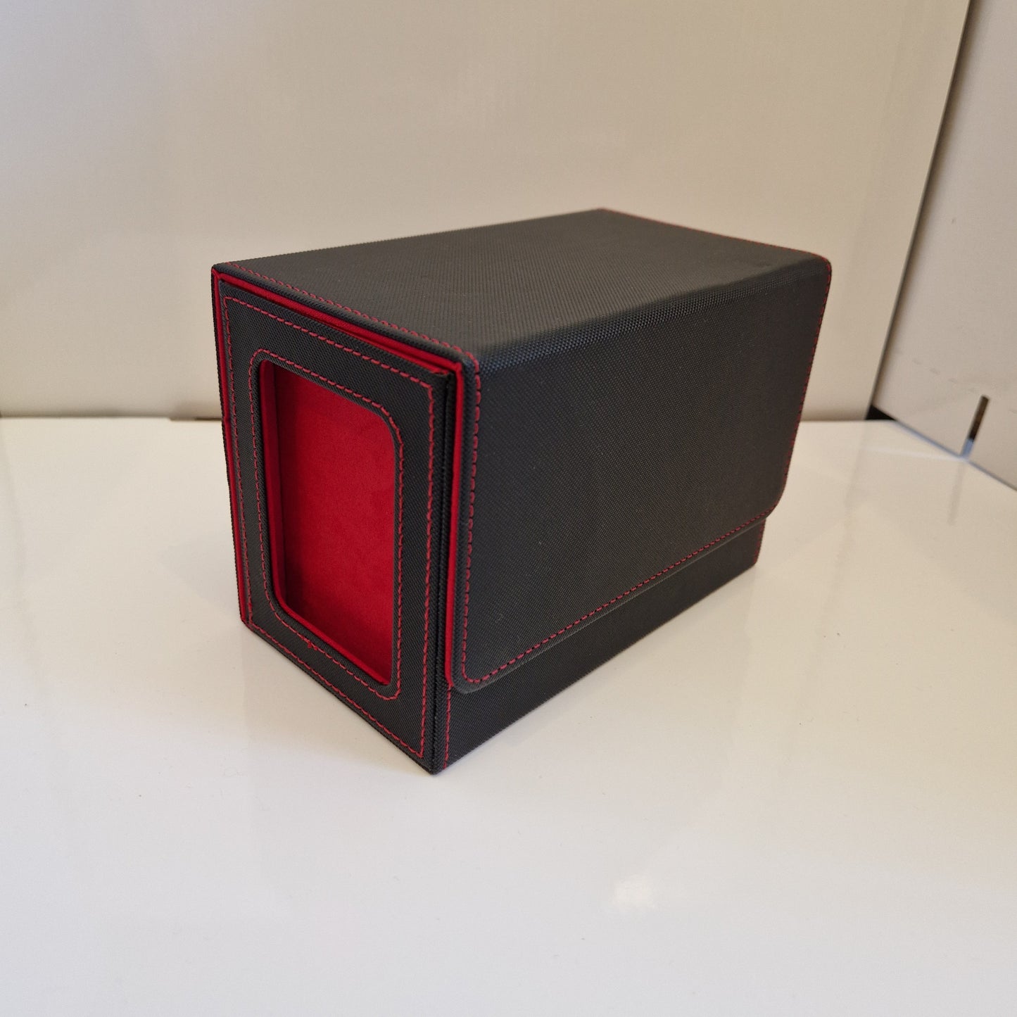 Black & Red Magnetic Deck Box - 240+ Cards