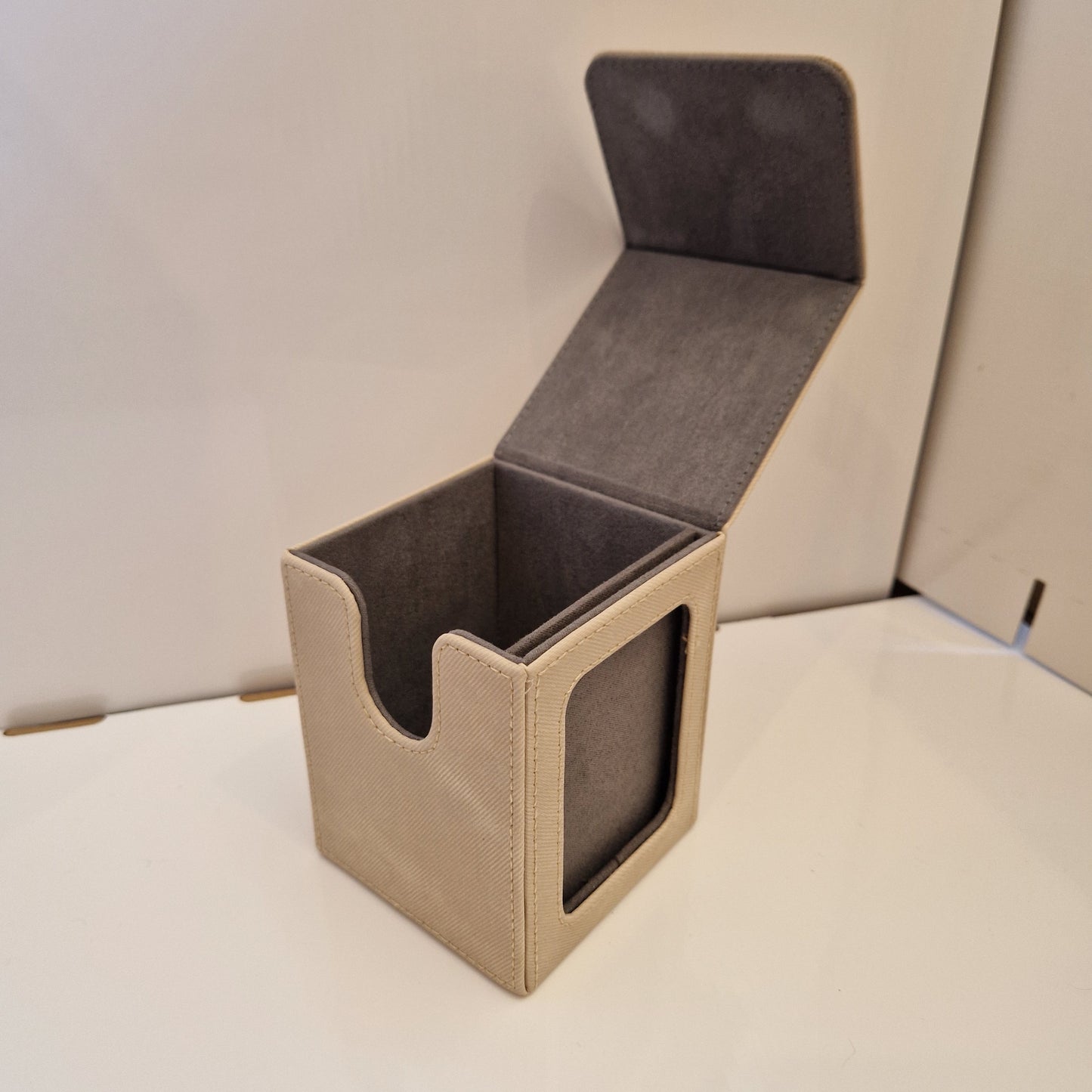 Tan Magnetic Deck Box - 120+ Cards