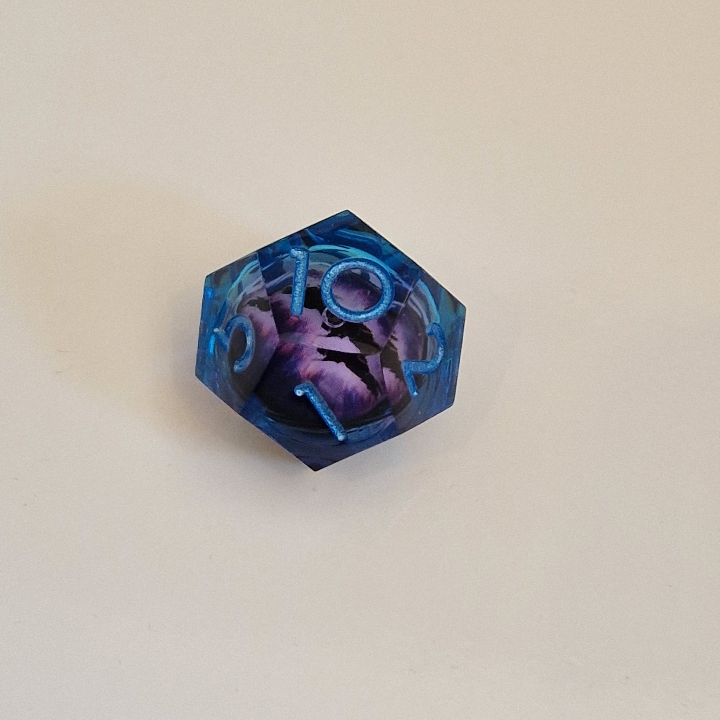 Dragon Eye Dice 7 Multi sided Polyhedral Dice | Purple & Blue
