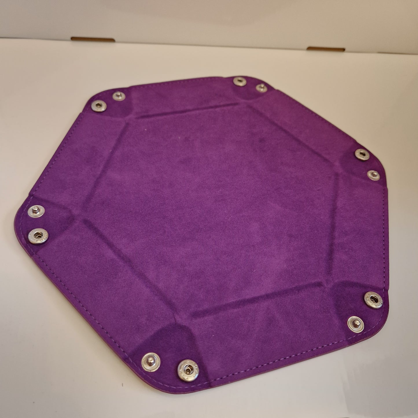 Purple Foldable Hexagonal Dice Tray