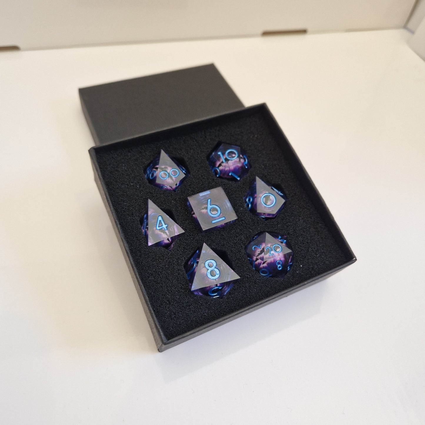 Dragon Eye Dice 7 Multi sided Polyhedral Dice | Purple