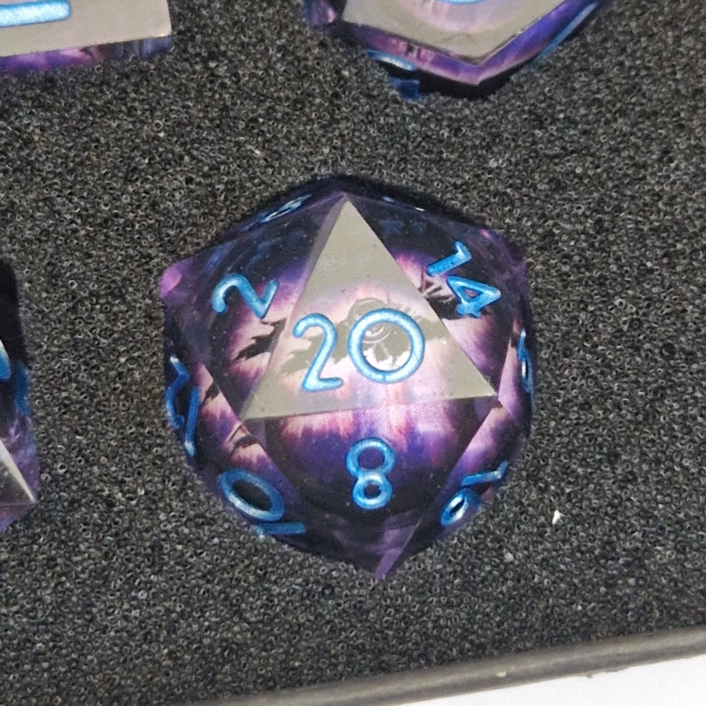 Dragon Eye Dice 7 Multi sided Polyhedral Dice | Purple