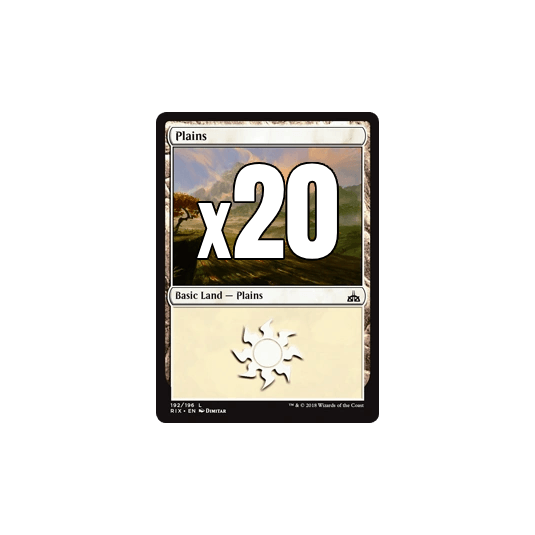 x20 White Basic Lands