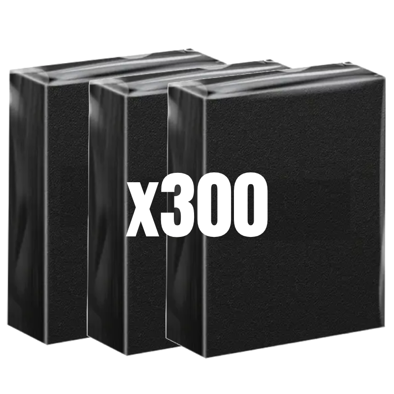 300 Black Budget Card Sleeves