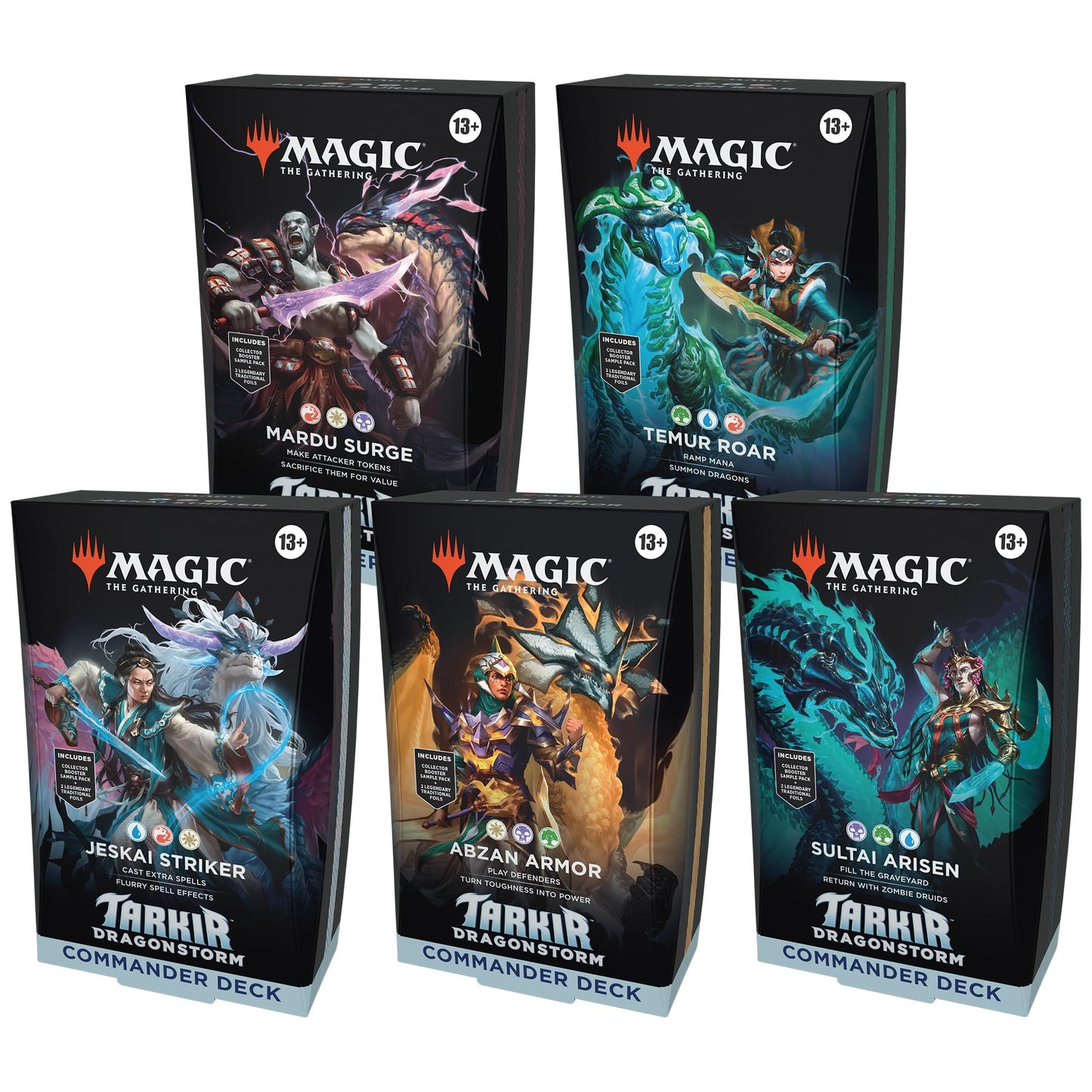 Magic: The Gathering Tarkir: Dragonstorm Commander Deck Bundle