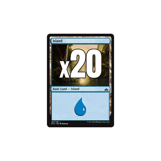 x20 Blue Basic Lands