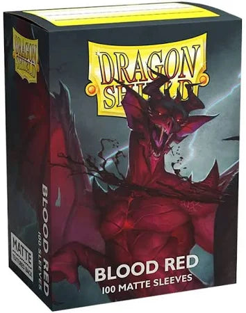 Dragon Shield - Blood Red - Matte Standard Size Sleeves 100pk
